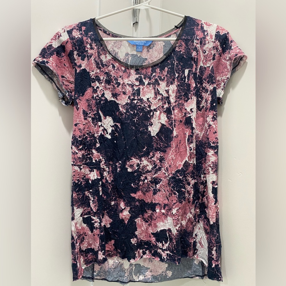 Preloved simply Vera Wang print top size S